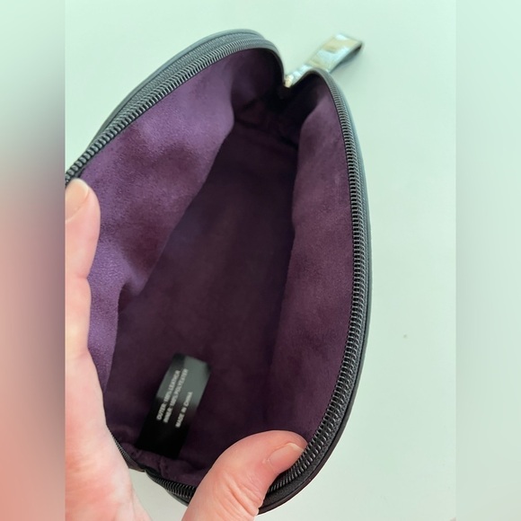 JACK FRENCH LONDON Leather Wristlet Bag Floral Metallic Event Occasion Evening - Picture 9 of 12